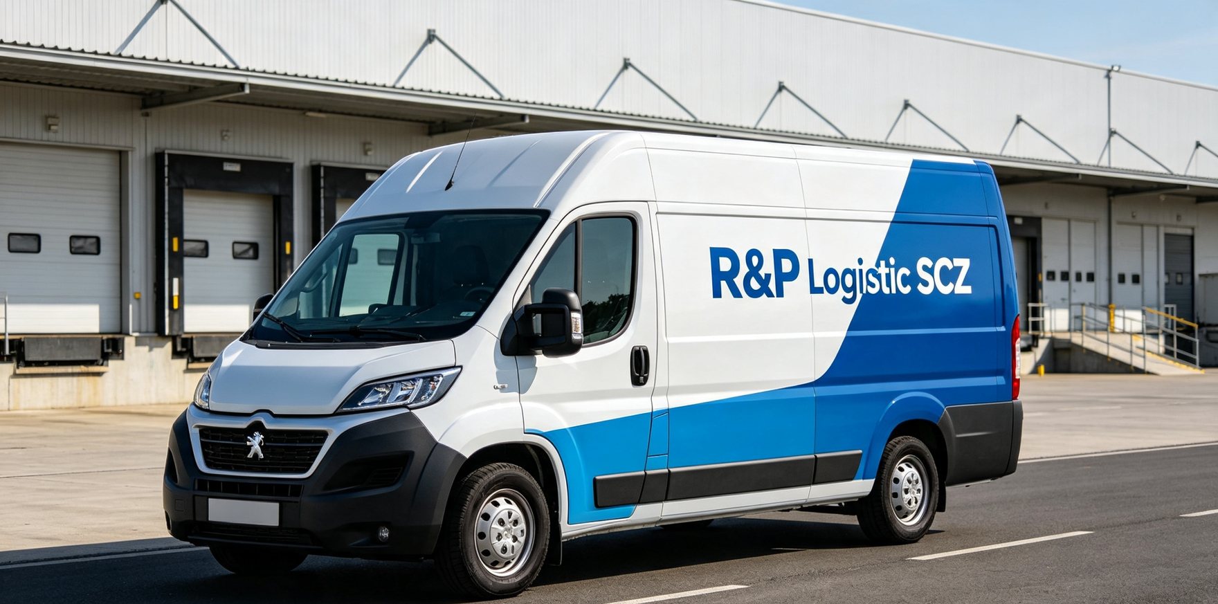 Furgón de reparto de R&P Logistic SCZ